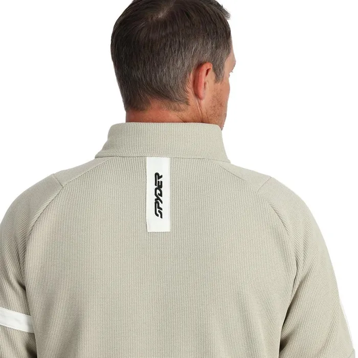 Mens Wengen Bandit Half Zip Sandstorm Spyder Fleece