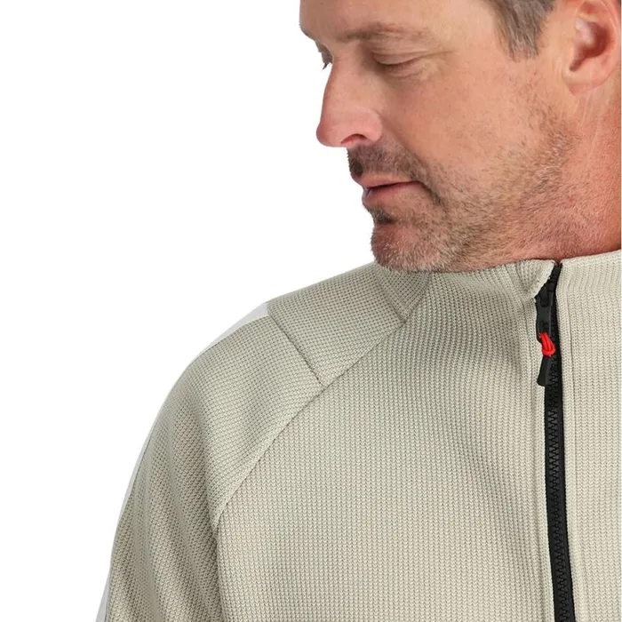 Mens Wengen Bandit Half Zip Sandstorm Spyder Fleece