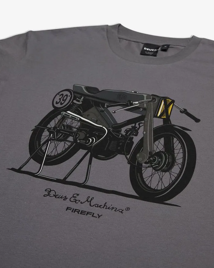 MensWomens Deus Ex Machina Tees Firefly Tee 8211 Moon Mist Moon Mist MensWomens Deus Ex Machina Tees Firefly Tee 8211 Moon Mist Moon Mist