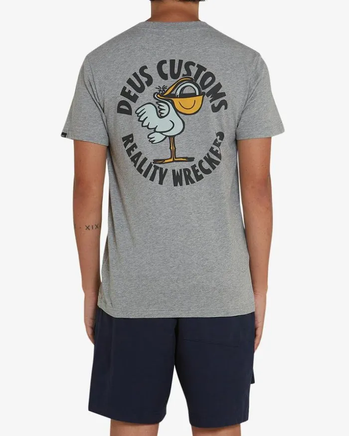 MensWomens Deus Ex Machina Tees Pegasus Tee 8211 Grey Marle Grey Marle MensWomens Deus Ex Machina Tees Pegasus Tee 8211 Grey Marle Grey Marle