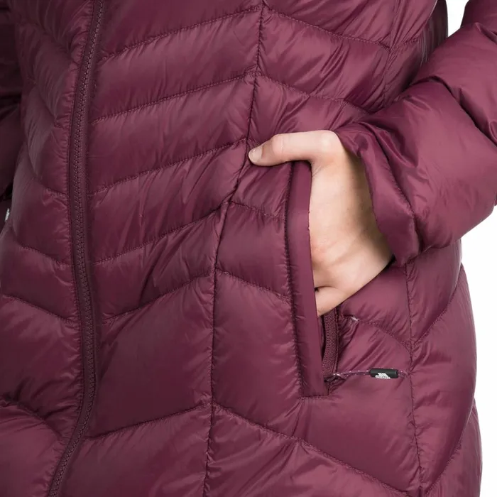 Micaela Lightweight Down Jacket Fig Women Trespass Puffer Jackets
