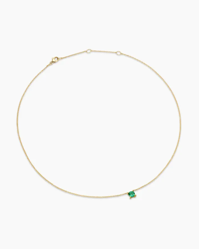 Micro Chatelaine Pendant Necklace In 18K Yellow Gold With Emerald 46mm Women David Yurman Pendant