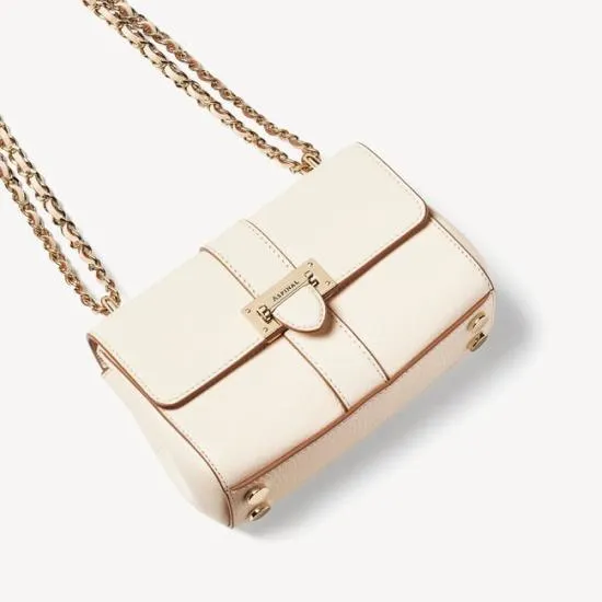 Micro Lottie Bag Ivory Pebble Women Aspinal Of London Lottie