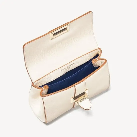 Micro Lottie Bag Ivory Pebble Women Aspinal Of London Lottie