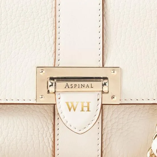 Micro Lottie Bag Ivory Pebble Women Aspinal Of London Lottie