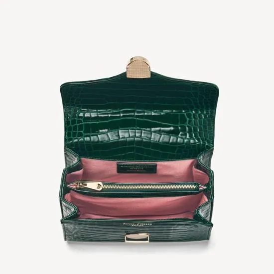 Midi Mayfair Bag Bird Of Paradise Hand Embroidery On Velvet Women Aspinal Of London Shoulder