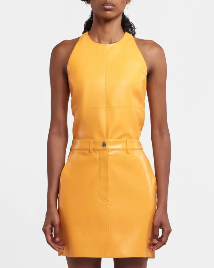 Miray Orange Women Nanushka Skirts