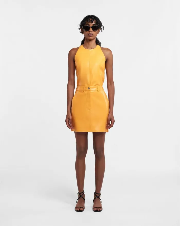 Miray Orange Women Nanushka Skirts Miray Orange Women Nanushka Skirts