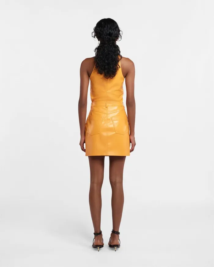 Miray Orange Women Nanushka Skirts Miray Orange Women Nanushka Skirts