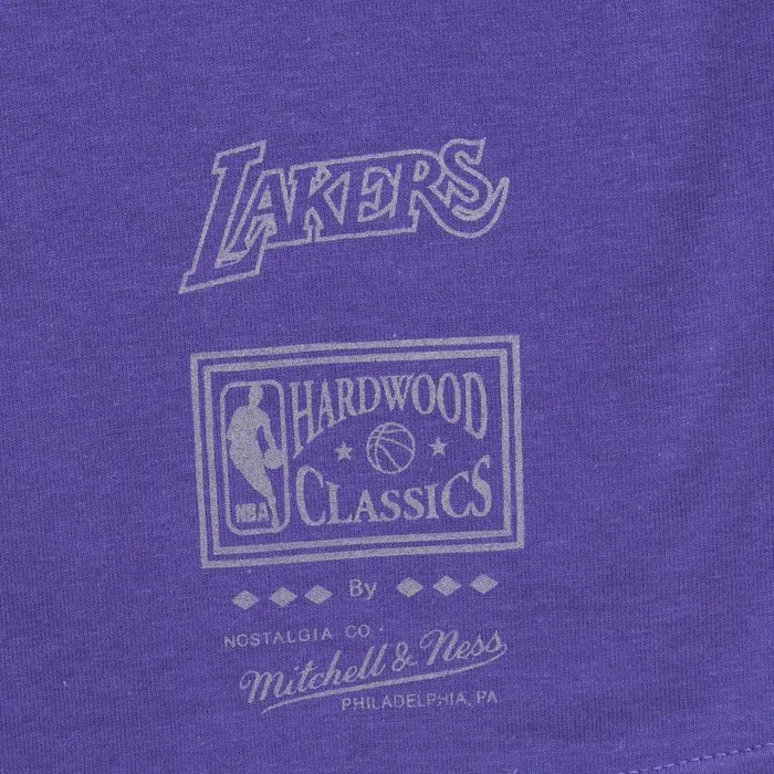 Mitchell and Ness 90s Reflective Static SS Premium Tee Los Angeles Lakers Men TShirts and Tops Mitchell and Ness 90s Reflective Static SS Premium Tee Los Angeles Lakers Men TShirts and Tops