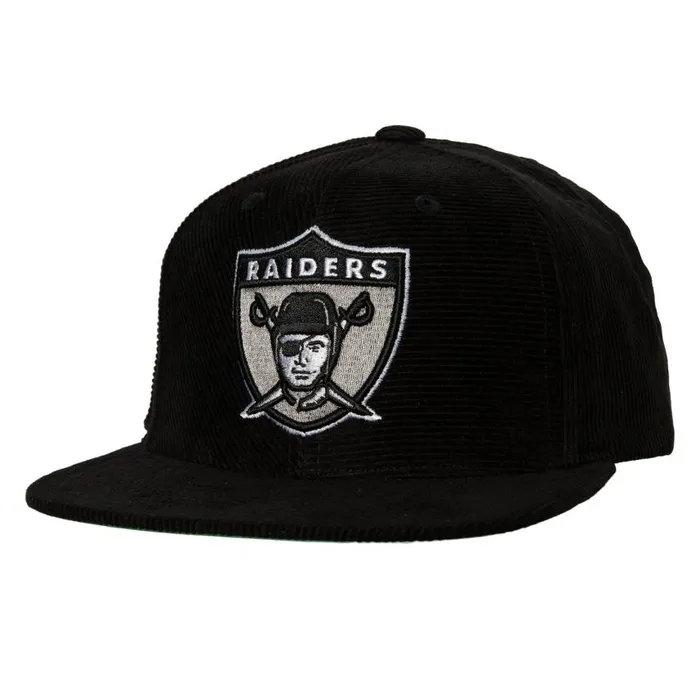 Mitchell and Ness All Directions Snapback Oakland Raiders Men Hats and Headwear