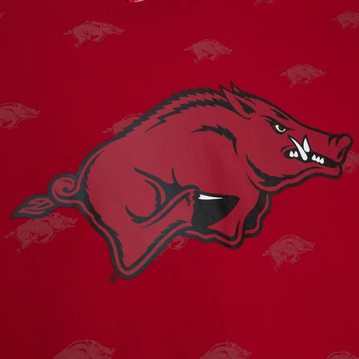 Mitchell and Ness AOP SS Top University Of Arkansas Men TShirts and Tops Mitchell and Ness AOP SS Top University Of Arkansas Men TShirts and Tops