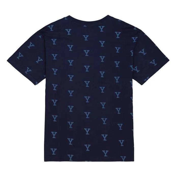 Mitchell and Ness AOP SS Top Yale University Men TShirts and Tops Mitchell and Ness AOP SS Top Yale University Men TShirts and Tops