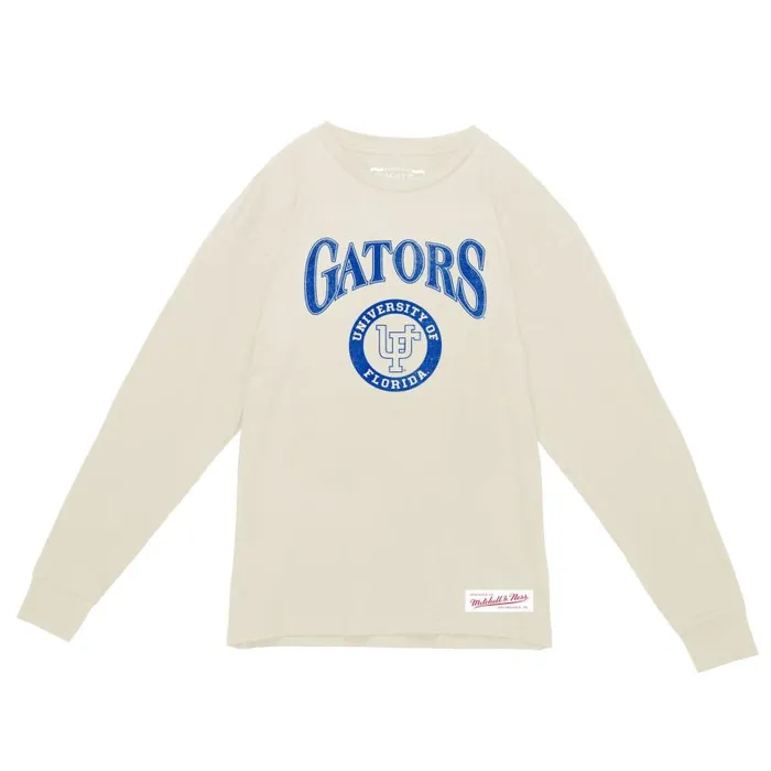 Mitchell and Ness Arched Logo Lockup Slub LS Tee University Of Florida Men TShirts and Tops Mitchell and Ness Arched Logo Lockup Slub LS Tee University Of Florida Men TShirts and Tops