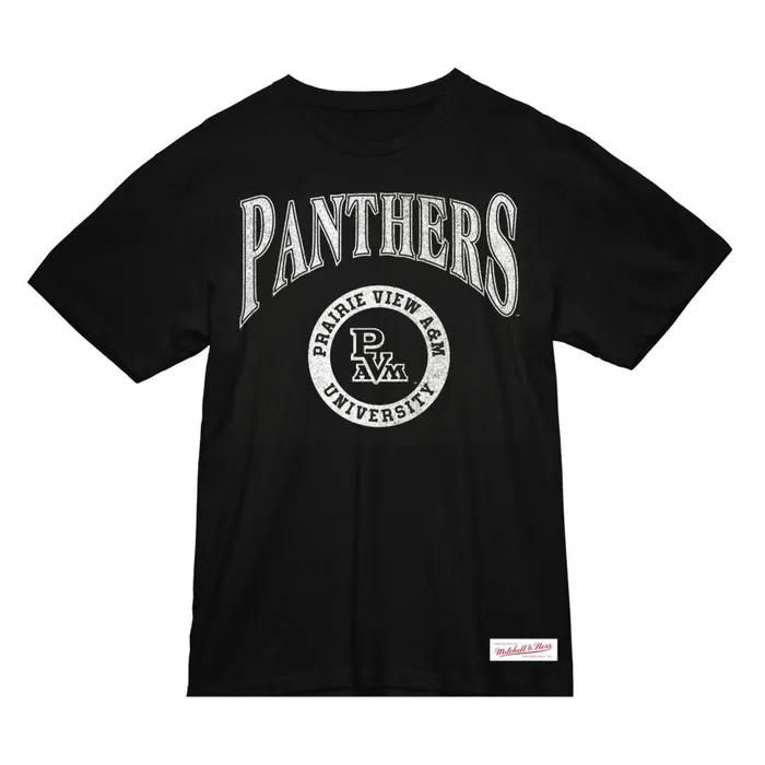 Mitchell and Ness Arched Logo Lockup Slub Tee Prairie View AandM University Men TShirts and Tops Mitchell and Ness Arched Logo Lockup Slub Tee Prairie View AandM University Men TShirts and Tops