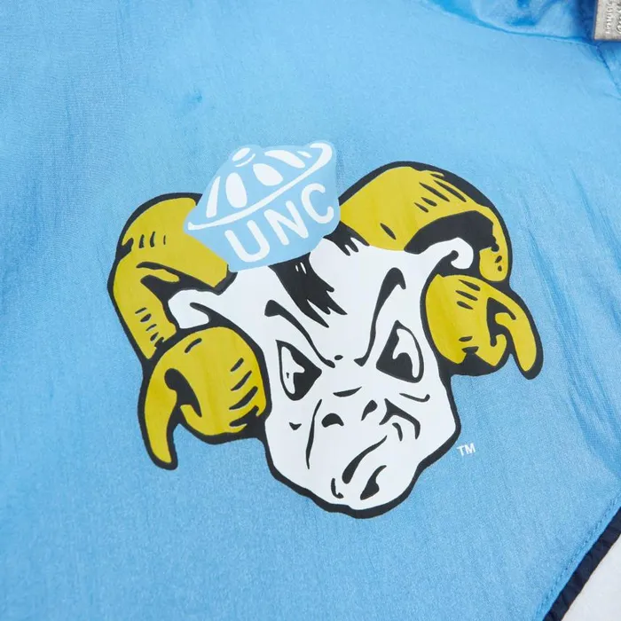 Mitchell and Ness Arched Retro Lined Windbreaker University Of North Carolina Men Jackets and Outerwear Mitchell and Ness Arched Retro Lined Windbreaker University Of North Carolina Men Jackets and Outerwear