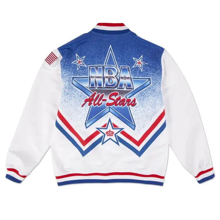 Mitchell and Ness Authentic All Star East 199192 Warm Up Jacket Men Jackets and Outerwear Mitchell and Ness Authentic All Star East 199192 Warm Up Jacket Men Jackets and Outerwear