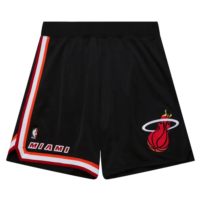 Mitchell and Ness Authentic Miami Heat Dark HWC 201314 Shorts Men Shorts