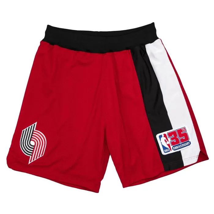 Mitchell and Ness Authentic Shorts Portland Trail Blazers 198081 Men Shorts