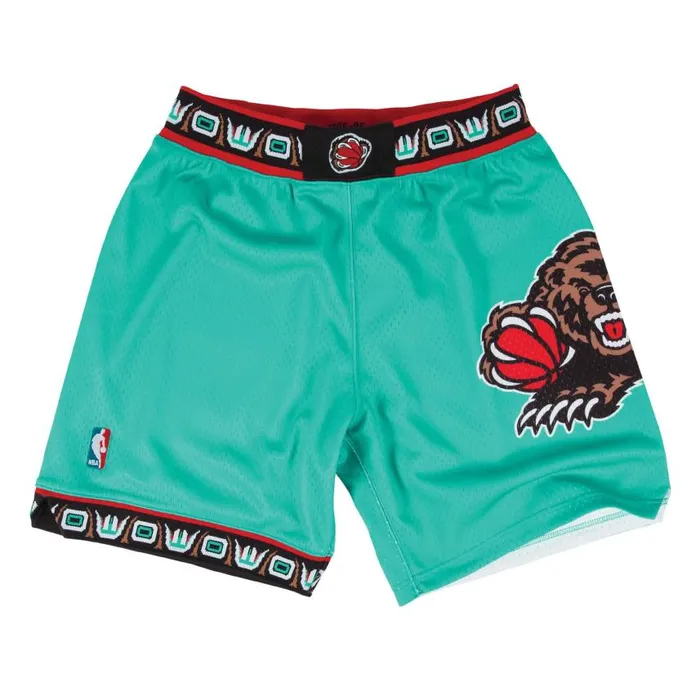 Mitchell and Ness Authentic Shorts Vancouver Grizzlies Road 199596 Men Shorts