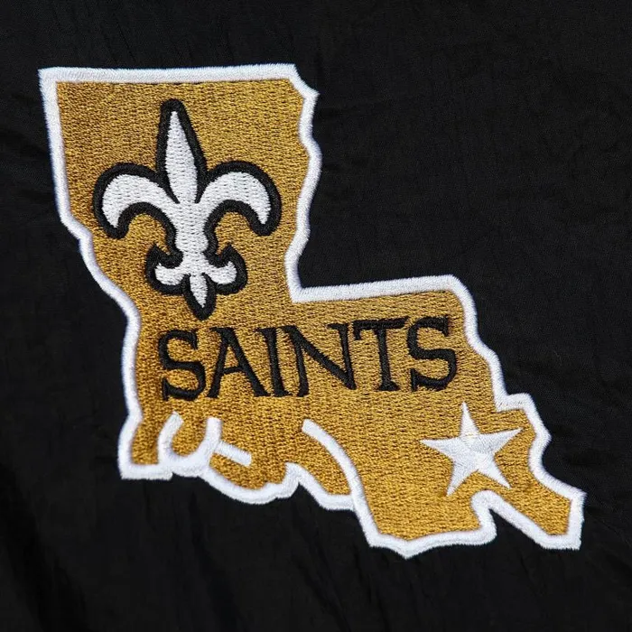 Mitchell and Ness Authentic Sideline Jacket New Orleans Saints Men Jackets and Outerwear Mitchell and Ness Authentic Sideline Jacket New Orleans Saints Men Jackets and Outerwear
