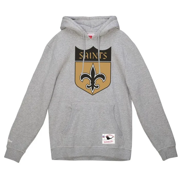 Mitchell and Ness Basic Logo 1 Hoodie New Orleans Saints Men Hoodies and Sweatshirts