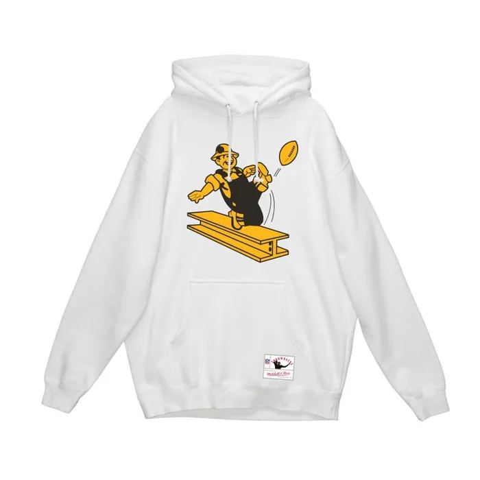 Mitchell and Ness Basic Logo 1 Hoodie Pittsburgh Steelers Men Hoodies and Sweatshirts Mitchell and Ness Basic Logo 1 Hoodie Pittsburgh Steelers Men Hoodies and Sweatshirts