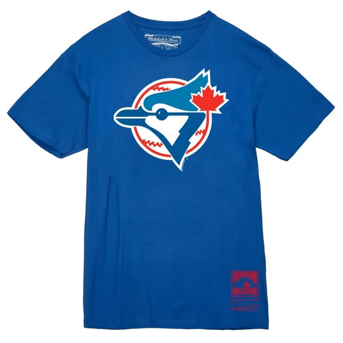 Mitchell and Ness Basic Logo 1 Tee Toronto Blue Jays Men TShirts and Tops