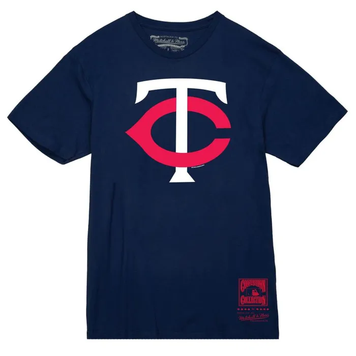 Mitchell and Ness Basic Logo 2 Tee Minnesota Twins Men TShirts and Tops