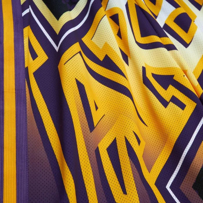 Mitchell and Ness Big Face 70 Fashion Shorts Los Angeles Lakers Men Shorts Mitchell and Ness Big Face 70 Fashion Shorts Los Angeles Lakers Men Shorts