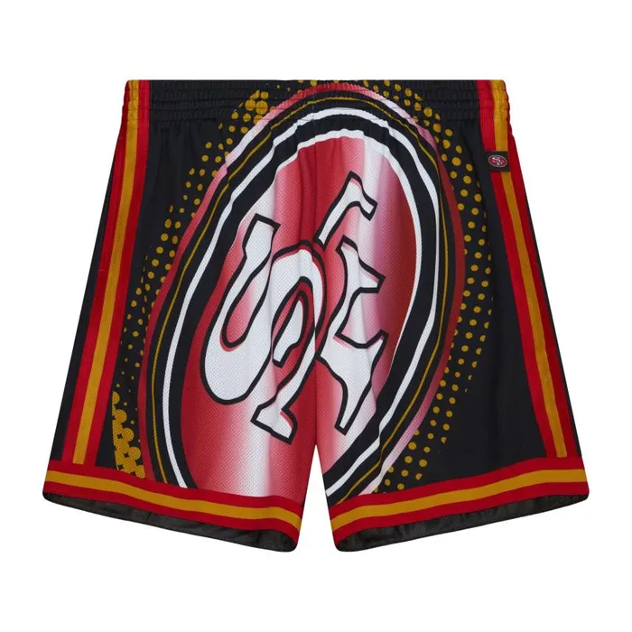 Mitchell and Ness Big Face 70 Fashion Shorts San Francisco 49ers Men Shorts