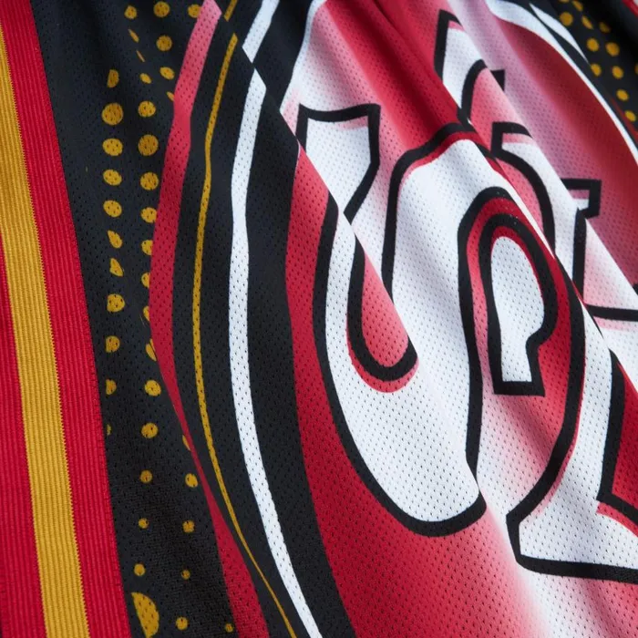 Mitchell and Ness Big Face 70 Fashion Shorts San Francisco 49ers Men Shorts Mitchell and Ness Big Face 70 Fashion Shorts San Francisco 49ers Men Shorts