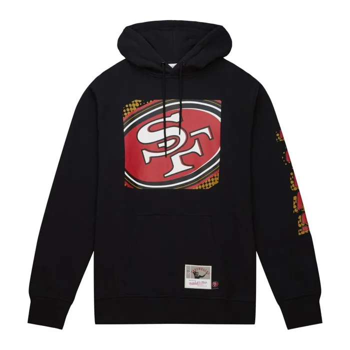Mitchell and Ness Big Face 70 Hoodie San Francisco 49ers Men Hoodies and Sweatshirts Mitchell and Ness Big Face 70 Hoodie San Francisco 49ers Men Hoodies and Sweatshirts
