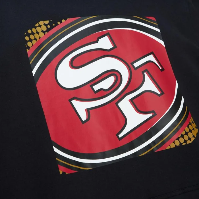 Mitchell and Ness Big Face 70 Hoodie San Francisco 49ers Men Hoodies and Sweatshirts