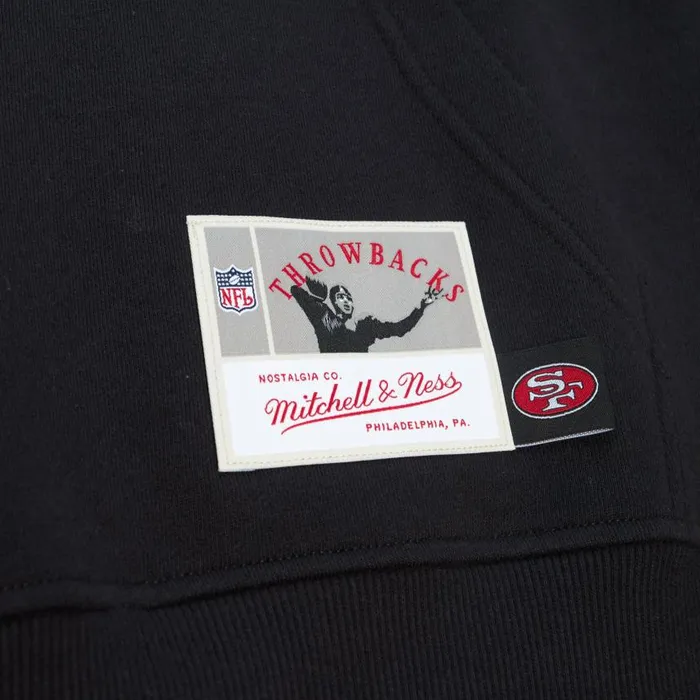 Mitchell and Ness Big Face 70 Hoodie San Francisco 49ers Men Hoodies and Sweatshirts