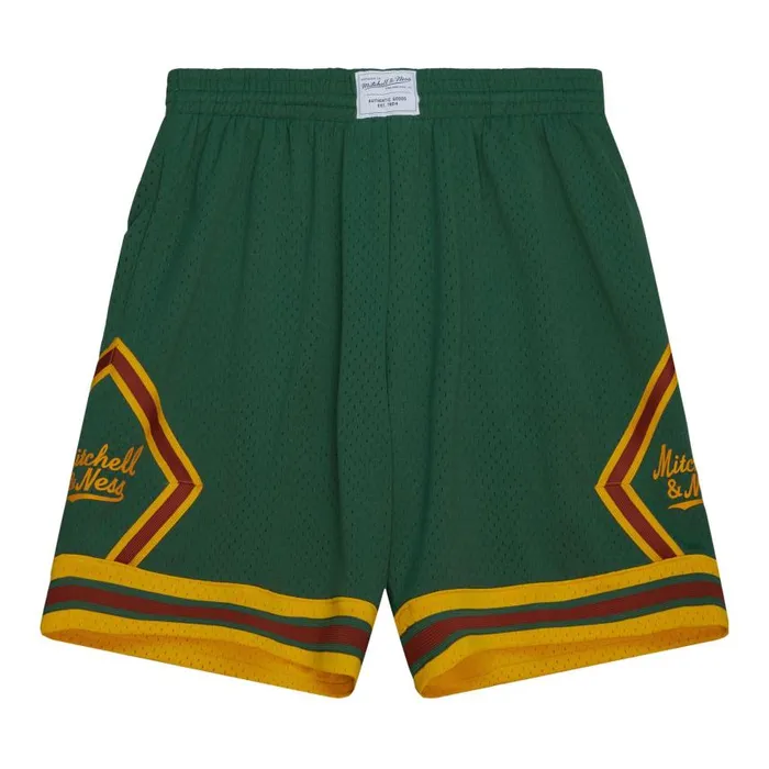 Mitchell and Ness Branded Diamond Script Shorts Men Shorts