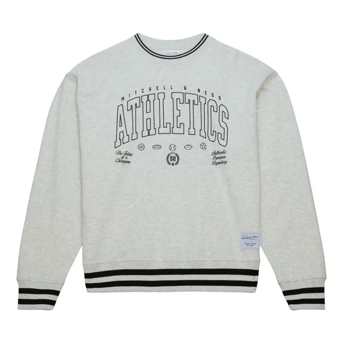 Mitchell and Ness Branded MandN Classics Heavyweight Crewneck Men Hoodies and Sweatshirts Mitchell and Ness Branded MandN Classics Heavyweight Crewneck Men Hoodies and Sweatshirts