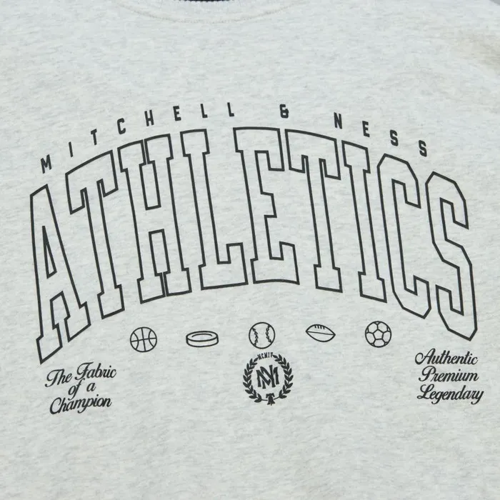 Mitchell and Ness Branded MandN Classics Heavyweight Crewneck Men Hoodies and Sweatshirts Mitchell and Ness Branded MandN Classics Heavyweight Crewneck Men Hoodies and Sweatshirts
