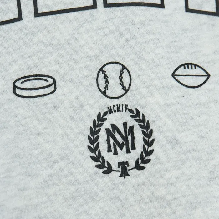 Mitchell and Ness Branded MandN Classics Heavyweight Crewneck Men Hoodies and Sweatshirts Mitchell and Ness Branded MandN Classics Heavyweight Crewneck Men Hoodies and Sweatshirts