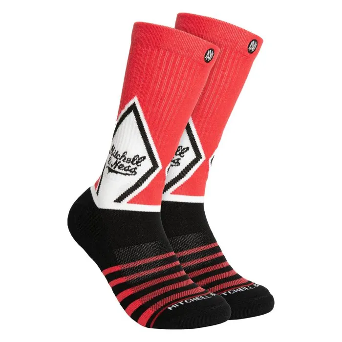 Mitchell and Ness Branded MandN Crew Sock Men Socks