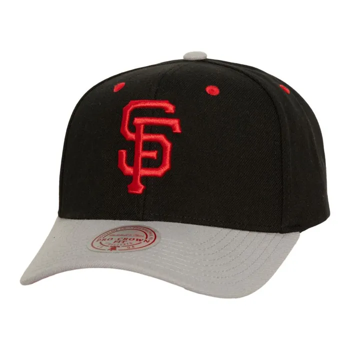 Mitchell and Ness Bred Pro Snapback San Francisco Giants Men Hats and Headwear
