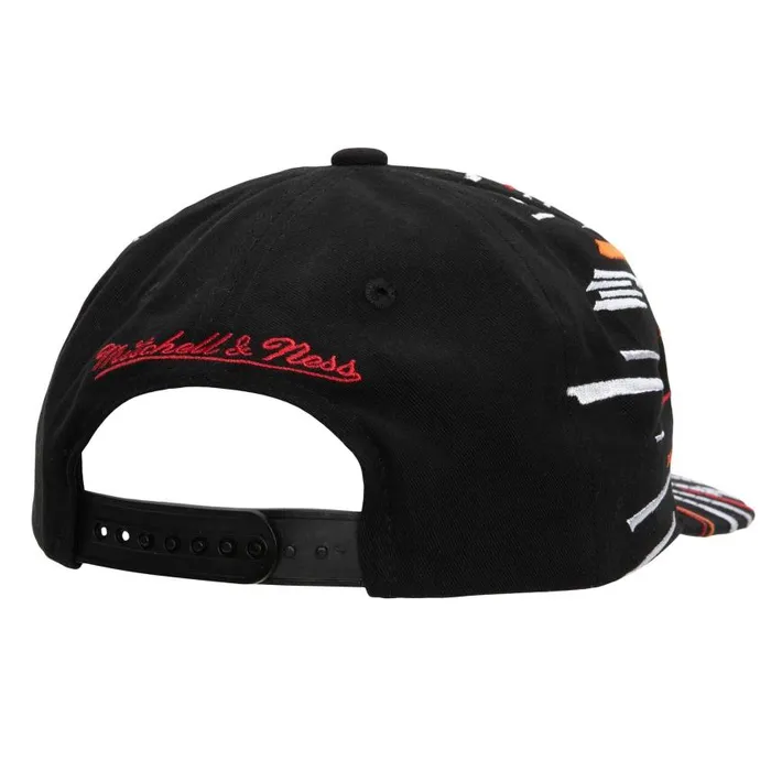Mitchell and Ness Burst Deadstock Snapback HWC Miami Heat Men Hats and Headwear Mitchell and Ness Burst Deadstock Snapback HWC Miami Heat Men Hats and Headwear