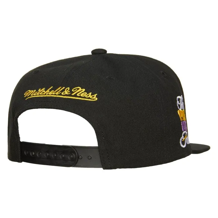 Mitchell and Ness Champions Era Snapback HWC Los Angeles Lakers Men Hats and Headwear