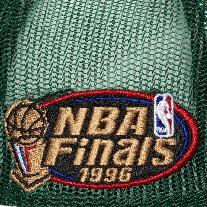 Mitchell and Ness Champions Trucker HWC Seattle Supersonics Men Hats and Headwear Mitchell and Ness Champions Trucker HWC Seattle Supersonics Men Hats and Headwear