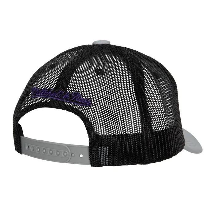 Mitchell and Ness Championship Trucker Snapback Los Angeles Lakers Men Hats and Headwear Mitchell and Ness Championship Trucker Snapback Los Angeles Lakers Men Hats and Headwear