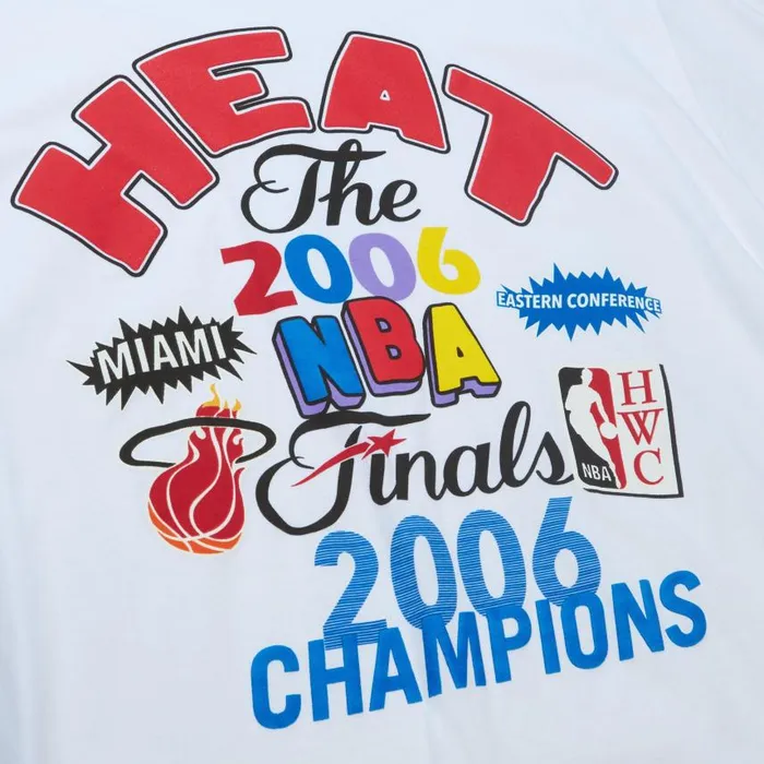Mitchell and Ness Champs Fest SS Tee HWC Miami Heat Men TShirts and Tops Mitchell and Ness Champs Fest SS Tee HWC Miami Heat Men TShirts and Tops