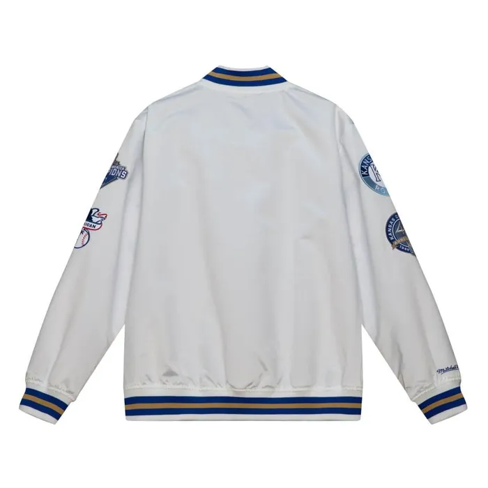 Mitchell and Ness City Collection Lightweight Satin Jacket Kansas City Royals Men Jackets and Outerwear Mitchell and Ness City Collection Lightweight Satin Jacket Kansas City Royals Men Jackets and Outerwear
