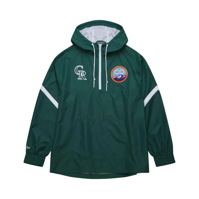 Mitchell and Ness City Connect Lightweight Anorak Current Logo Colorado Rockies Men Jackets and Outerwear