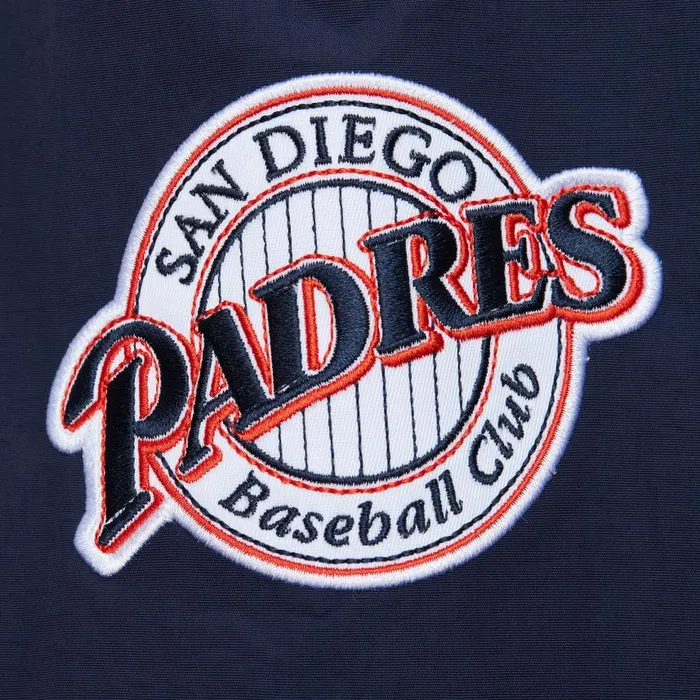 Mitchell and Ness Classic Nylon Pullover Vintage Logo San Diego Padres Men Jackets and Outerwear Mitchell and Ness Classic Nylon Pullover Vintage Logo San Diego Padres Men Jackets and Outerwear