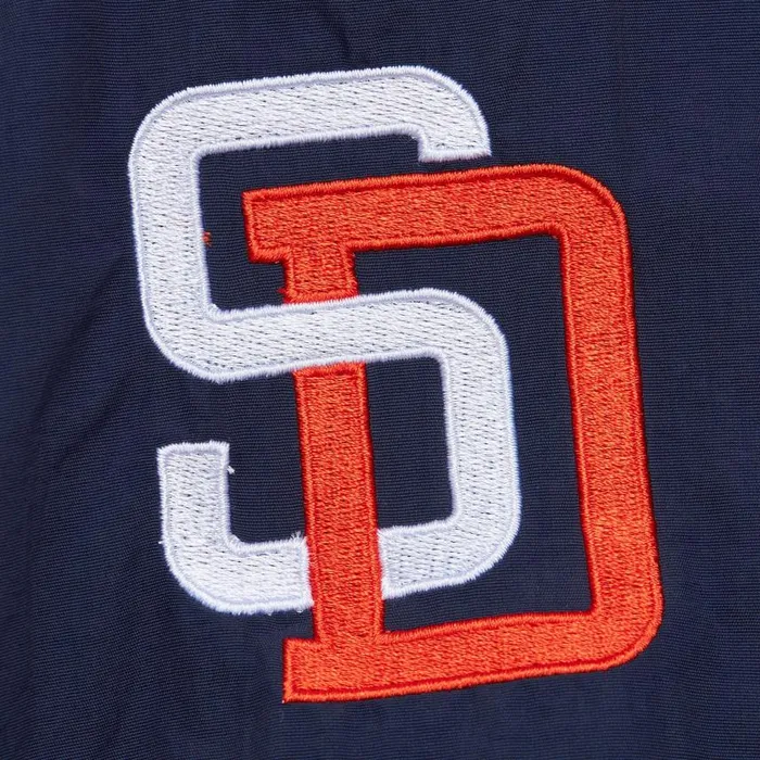 Mitchell and Ness Classic Nylon Pullover Vintage Logo San Diego Padres Men Jackets and Outerwear Mitchell and Ness Classic Nylon Pullover Vintage Logo San Diego Padres Men Jackets and Outerwear